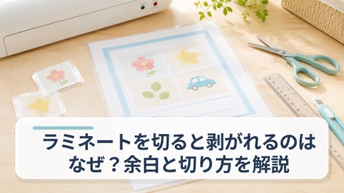 ラミネートを切ると剥がれるのはなぜ？余白は何ミリ必要か・剥がれない切り方をやさしく解説